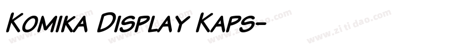 Komika Display Kaps字体转换